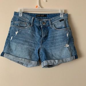 Not used much. No damage to the shorts, like new.